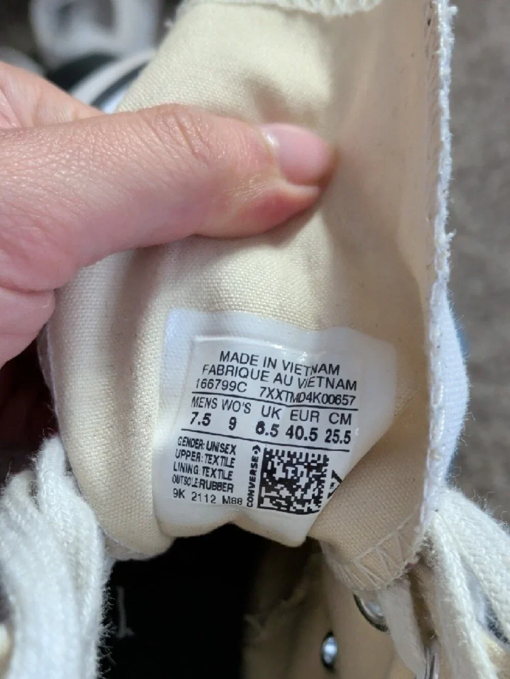 Converse White High-Top Canvas Sneakers - Women's